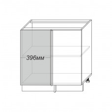 Vilma, шкаф-стол угловой 1D/80-51 (белый / белый глянец)